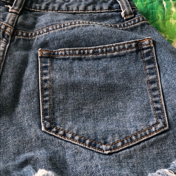 Wild Fable Button High Rise Distressed Shorts - Picture 9 of 12